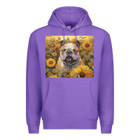 Purple bulldog Premium Hoodie - Unal Design