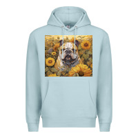 Blue Mist bulldog Premium Hoodie - Unal Design