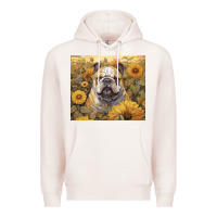Pale Pink bulldog Premium Hoodie - Unal Design