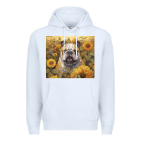 White bulldog Premium Hoodie - Unal Design