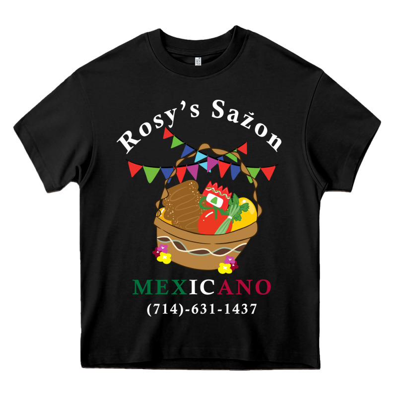 Logo For Rosys Saon Mexicano Heavy Core Tee by CowhideDigitalArt | Teevron