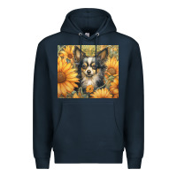 Navy chihuahua Premium Hoodie - Unal Design