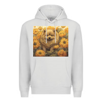 Dove Grey chow chow Premium Hoodie - Unal Design