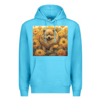 Ocean Blue chow chow Premium Hoodie - Unal Design
