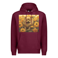 Burgundy chow chow Premium Hoodie - Unal Design