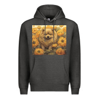 Charcoal Heather chow chow Premium Hoodie - Unal Design