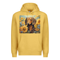 Antique Gold dachshund Premium Hoodie - Unal Design