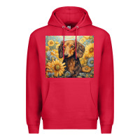 Cardinal dachshund Premium Hoodie - Unal Design
