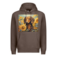 Coffee dachshund Premium Hoodie - Unal Design