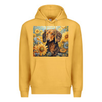 Mustard dachshund Premium Hoodie - Unal Design