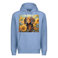 Colony Blue dachshund Premium Hoodie - Unal Design