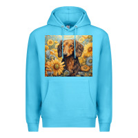 Ocean Blue dachshund Premium Hoodie - Unal Design