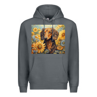 Rock dachshund Premium Hoodie - Unal Design