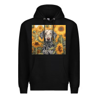 Black dalmatian Premium Hoodie - Unal Design