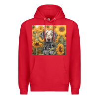 Red dalmatian Premium Hoodie - Unal Design