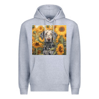 Heather Grey dalmatian Premium Hoodie - Unal Design