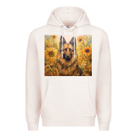 Pale Pink german shepherd Premium Hoodie - Unal Design