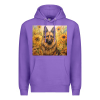 Purple german shepherd Premium Hoodie - Unal Design