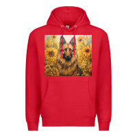 Red german shepherd Premium Hoodie - Unal Design