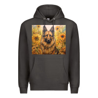 Smoke german shepherd Premium Hoodie - Unal Design
