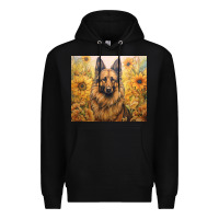 Black german shepherd Premium Hoodie - Unal Design