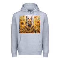 Heather Grey german shepherd Premium Hoodie - Unal Design