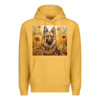 Mustard german shepherd Premium Hoodie - Unal Design