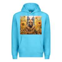 Ocean Blue german shepherd Premium Hoodie - Unal Design