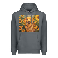 Rock golden retriever Premium Hoodie - Unal Design