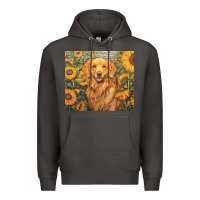 Smoke golden retriever Premium Hoodie - Unal Design