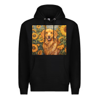 Black golden retriever Premium Hoodie - Unal Design