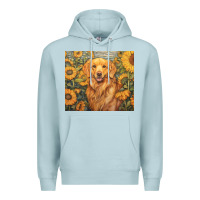 Blue Mist golden retriever Premium Hoodie - Unal Design