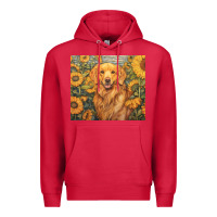 Cardinal golden retriever Premium Hoodie - Unal Design