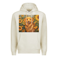 Oatmeal Heather golden retriever Premium Hoodie - Unal Design