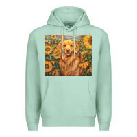 Seafoam golden retriever Premium Hoodie - Unal Design