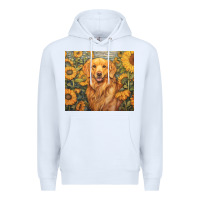 White golden retriever Premium Hoodie - Unal Design