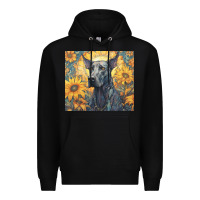 Black great dane Premium Hoodie - Unal Design