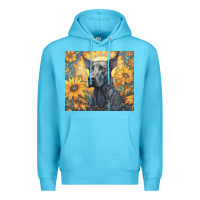 Ocean Blue great dane Premium Hoodie - Unal Design