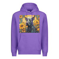 Purple great dane Premium Hoodie - Unal Design