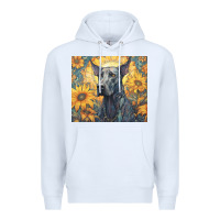 White great dane Premium Hoodie - Unal Design
