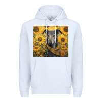 White greyhound Premium Hoodie - Unal Design