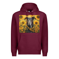 Burgundy greyhound Premium Hoodie - Unal Design