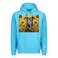 Ocean Blue greyhound Premium Hoodie - Unal Design