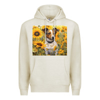 Oatmeal Heather jack russel terrier Premium Hoodie - Unal Design