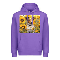 Purple jack russel terrier Premium Hoodie - Unal Design