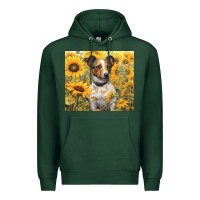 Sports Green jack russel terrier Premium Hoodie - Unal Design