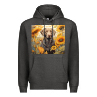 Charcoal Heather labrador retriever Premium Hoodie - Unal Design