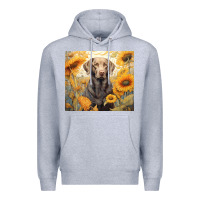 Heather Grey labrador retriever Premium Hoodie - Unal Design