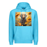 Ocean Blue labrador retriever Premium Hoodie - Unal Design