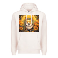 Pale Pink pembroke welsh corgi Premium Hoodie - Unal Design
